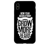 New Year Resolution? Grow More Beard Meme Carcasa para iPhone XS MAX