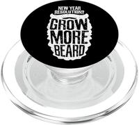 New Year Resolution? Grow More Beard Meme PopSockets PopGrip para MagSafe