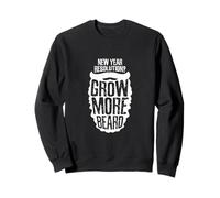 New Year Resolution? Grow More Beard Meme Sudadera
