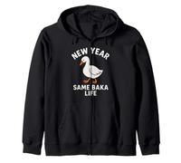 New Year Same Baka Life Goose Silly Divertida Sudadera con Capucha
