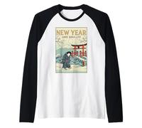 New Year Same Baka Life Penguin New Year 2026 Fun Resolution Camiseta Manga Raglan
