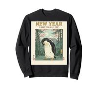New Year Same Baka Life Penguin New Year 2026 Resolution Sudadera
