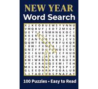 New Year Word Search: 100 Celebration Puzzles: Festive Adult Puzzle Book with Resolutions, Parties, Champagne, and More