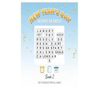 New Year's Day Word Search Puzzle Book 2: Word Searches with Easy to Read Print about New Year's Day, Holiday Festivities and More. | 6x9 Inches, 124 ... Gift for Vacation, Holidays and Free Times.