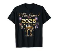 New Years Eve Party Fun 2026 Happy New Year Fireworks Luxury Camiseta