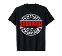 New Year'S Resolution Survivor Divertido Bodybuilding Camiseta