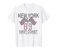 New York 89 East Coast Race Weekend Checkered Flag Camiseta