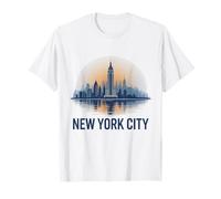 New York Big City Travel Souvenir Urban Street Style Hombres Camiseta