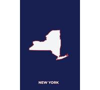 NEW YORK BLUE AND WHITE - Premium Lined Journal | 6" x 9" | Soft Cover | 120+ Pages - Bold State Colours, Perfect for Game Day & Everyday Notes: A ... Football Season, or Thoughtful Gifts