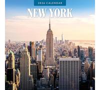New York - Calendario de pared cuadrado 2026 Red Robin Publishing