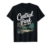 New York Central Park, EST. 1857 Nostálgico Vintage NYC Style Camiseta