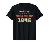 New York City 1946 Año de Nacimiento Estilo Retro Camiseta