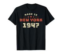 New York City 1947 Año de Nacimiento Estilo Retro Camiseta