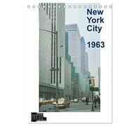 New York City 1963 (Tischkalender 2026 DIN A5 hoch), CALVENDO Monatskalender: Analoge Fotografie - Big Apple im Jahr 1963