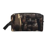 New York City - Bolsa de almacenamiento de viaje impresa de doble cara, bolsa grande para ropa y accesorios personales