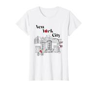New York City Bridge Vintage Camiseta