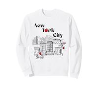 New York City Bridge Vintage Sudadera