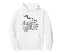 New York City Bridge Vintage Sudadera con Capucha
