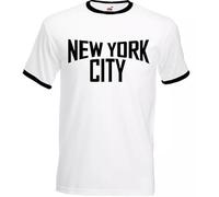 New York City - Camiseta para hombre Imagine 90S 80S 70S 60S, Camiseta Blanca, S
