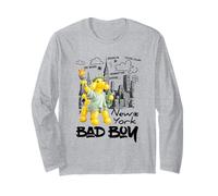 New York City Dog Poodle Statie of Liberty Graphic Designs Manga Larga