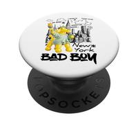 New York City Dog Poodle Statie of Liberty Graphic Designs PopSockets PopGrip Adhesivo