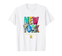 New York City Graphic NYC The City That Never Sleeps Camiseta gráfica económica, Hombre, Blanco, XL