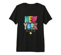 New York City Graphic NYC The City That Never Sleeps Camiseta Premium