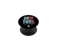 New York City Graphic NYC The City That Never Sleeps PopSockets PopGrip Adhesivo