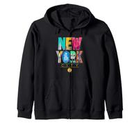 New York City Graphic NYC The City That Never Sleeps Sudadera con Capucha