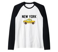 New York City Graphic Tees - Cool New York City Funny Taxi Camiseta Manga Raglan