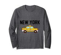 New York City Graphic Tees - Cool New York City Funny Taxi Manga Larga