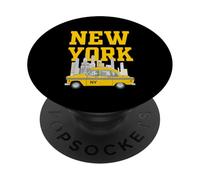 New York City Graphic Tees - Cool New York City Funny Taxi PopSockets PopGrip Adhesivo