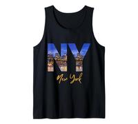 New York City Manhattan Souvenir - Femenino Estados Unidos American City Hombres Camiseta sin Mangas