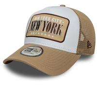 New York City New Era Ubicación Parche Camel Trucker Cap