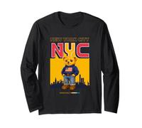 New York City NY Teddy Bear - Urban Bear with American Style Manga Larga