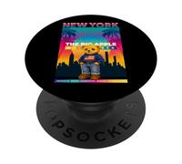 New York City NY Teddy Bear - Urban Bear with American Style PopSockets PopGrip Adhesivo