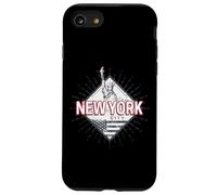 New York City Recuerdo Vintage USA Estatua de la Libertad Carcasa para iPhone SE (2020) / 7/8