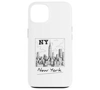 New York City Skyline - New York City Sketch Drawing Graphic Carcasa para iPhone 13