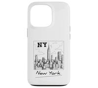 New York City Skyline - New York City Sketch Drawing Graphic Carcasa para iPhone 13 Pro