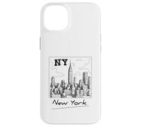 New York City Skyline - New York City Sketch Drawing Graphic Carcasa para iPhone 14 Plus
