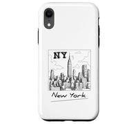 New York City Skyline - New York City Sketch Drawing Graphic Carcasa para iPhone XR