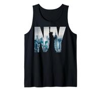 New York City Skyline New York Illustration Graphic Camiseta sin Mangas
