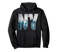 New York City Skyline New York Illustration Graphic Sudadera con Capucha