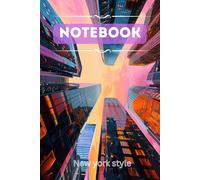 New York City Skyline Notebook - Lined 6x9 Writing Journal for School, Work, and Daily Notes - Urban Aesthetic Softcover with 100 Pages - Great Gift for Students, Teens, and Creatives