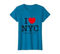 New York City Skyline, NYC 5 Boroughs Graphic Camiseta, Mujer, Zafiro, 3XL