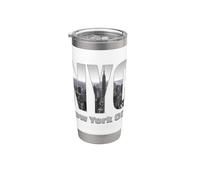 New York City Skyline - NYC Lovers Fans Vaso térmico de acero inoxidable de doble pared