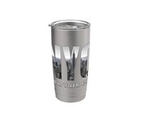 New York City Skyline - NYC Lovers Fans Vaso térmico de acero inoxidable de doble pared