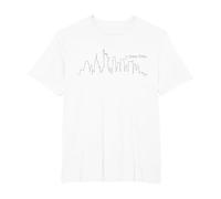 New York City Skyline NYC NY USA America Souvenir Camiseta, Hombre Tallas Grandes, Blanco, 4X Alto