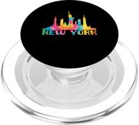 New York City Skyline NYC Tie Dye Liberty I Love New York PopSockets PopGrip para MagSafe