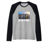 New York City Skyline Outfit, I Love New York, New York City Camiseta Manga Raglan